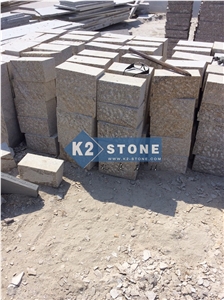 G350 Yellow Granite Cube Set Paver