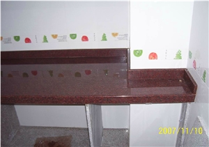 Indian Red Granite Polished Home Interior Decor Kitchen Tops