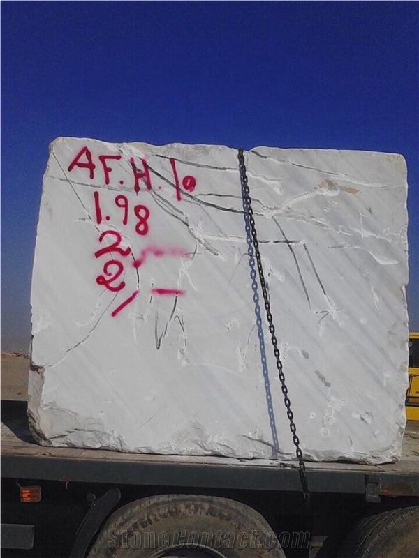 Afghan White Onyx Block