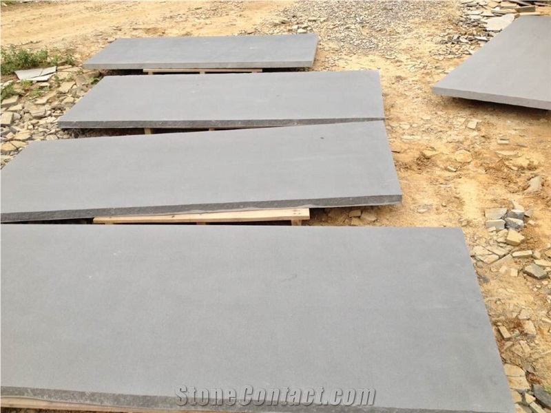 Bluestone Grey Honed Tiles, China Grey Blue Stone