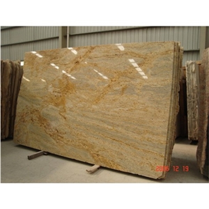 Kashmir Gold Granite Slabs & Tiles, India Yellow Granite