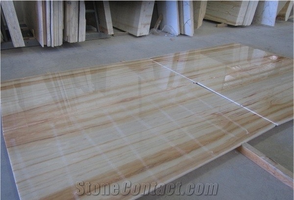 Rosa Aurora Wooden, White Wooden Marble Slabs