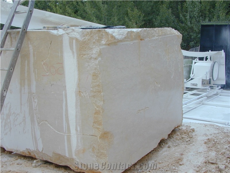 Botticino Classico Marble Block, Beige Marble Italy Blocks