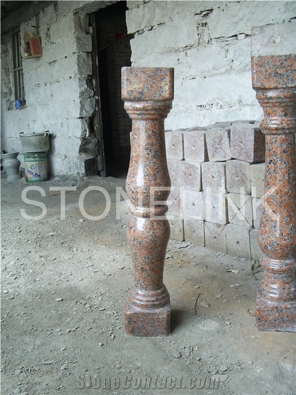 Chinese Red Granite G562 Granite Maple Red Baluster and Railing