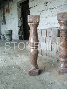 Chinese Red Granite G562 Granite Maple Red Baluster and Railing