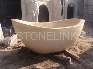 Slba-001, Beige Marble Bathtubs , Turkey Beige Marble Bath Tubs