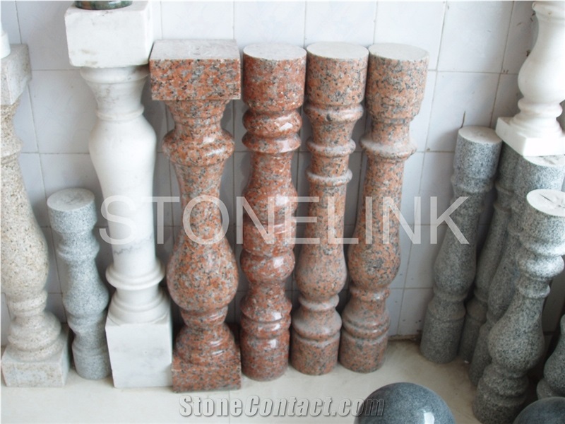 Slbt-004, Red Granite Balustrade, Balustrade & Railing