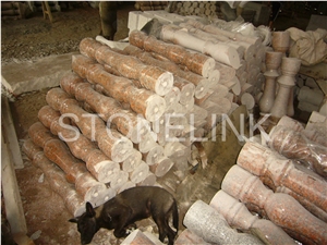 Slbt-012, Maple Red Granite Balustrade, Maple Red Balustrade & Railing Slbt-012, Maple Red Granite Balustrade, Maple Red Balustrade & Railing