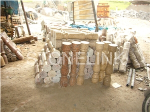 Slbt-013, G682 Granite Balustrade, Yellow Granite Balustrade & Railing