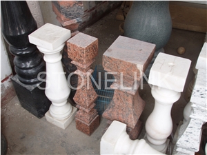 Slbt-015, Red Granite Balustrade, Granite Balustrade & Railing