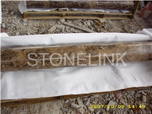 Slcl-001, Dark Emperador, Brown Marble Column, Pillar