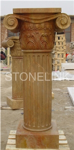 Slcl-023, Yellow Onyx Column, Onyx Column, Roman Column, Onyx Pillar