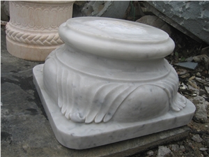 Slcl-028,, China White Column Base, Roman Column Base, Polished Column Base