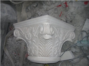 Slcl-031, China Limestone Column Base, Beige Column Base, Roman Column Base