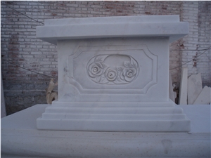 Slcl-032, China White Marble Column Base, Retangular Shape Pillar Base, Polished Roman Column Base Slcl-032, China White Marble Column Base, Retangular Shape Pillar Base, Polished Roman Column Base