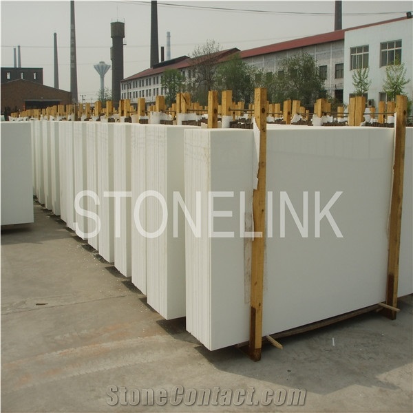 Slcr-003,No-Hole Micro Crystal Stone,Crystal White Glass Floor Tile/Wall Tile