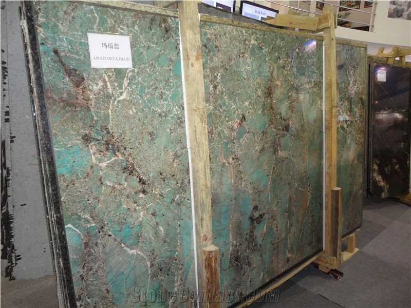 Slga-164,Amazonita Blue Granite,Slab,Tile,Flooring,Wall Cladding,Skirting
