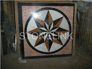 Slme-037- Water-Jet Marble Medallion-Water-Jet Medallion-Medallion-Marble Medallion-Floor Tiles, Brown Marble Medallion Slme-037- Water-Jet Marble Medallion-Water-Jet Medallion-Medallion-Marble Medallion-Floor Tiles, Brown Marble Medallion