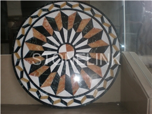 Slme-050- Water-Jet Marble Medallion-Water-Jet Medallion-Medallion-Marble Medallion-Floor Tiles
