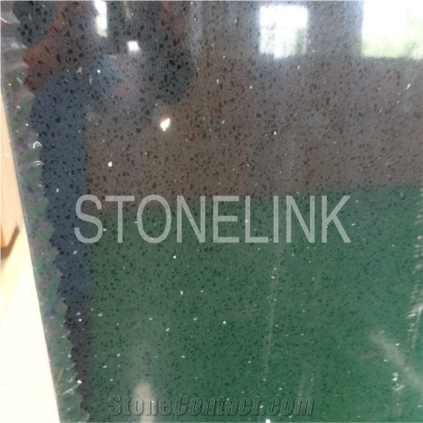 Slqu-006,Black Quartz Stone Slabs & Tiles,Artificial Quartz,Engineered Quartz