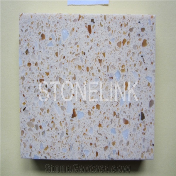 Slqu-028,Corn Beige Quartz Stone Slabs & Tiles ,Engineered Quartz,Artificial Quartz Wall Tile,Floor Tile