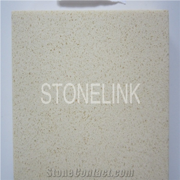 Slqu-081 Desert Beige Quartz Stone,Artificial Stone Tiles,Slabs