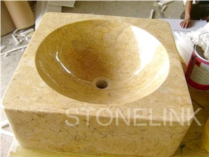 Slsi-005, Cream Marfil Basin, Beige Basin, Marble, Cream Marfil Marble Sinks & Basins
