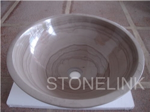 Slsi-072,Alabastro Cenerino Grigio Marble Basin, Vessel Baisn