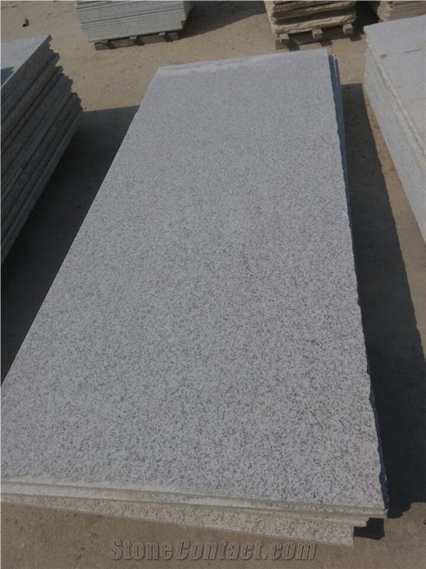Shandong Muping White Sesame Granite Slabs Tiles Cheap Prices, China White Granite