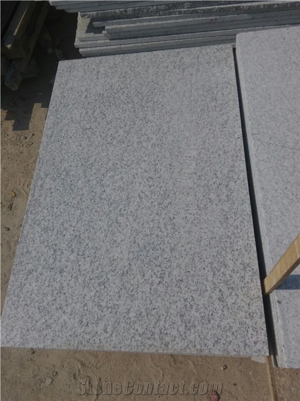 Shandong Muping White Sesame Granite Slabs Tiles Cheap Prices, China White Granite