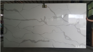 Calacatta White Quartz Stone Slabs & Tiles,High Quality Quartz Stone,White Quartz Stone,Engineer Stone