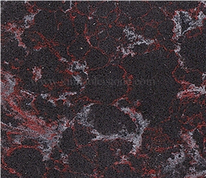 F041 Rome Red Quartz,China Rome Red Artificial Quartz Stone