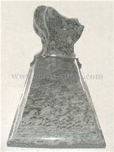 Wave White Granite Tombstone, White Granite Monument & Tombstone