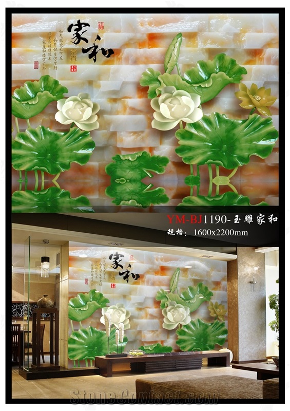 Nano Glass Stone 3d Jade Effect Art Work 15