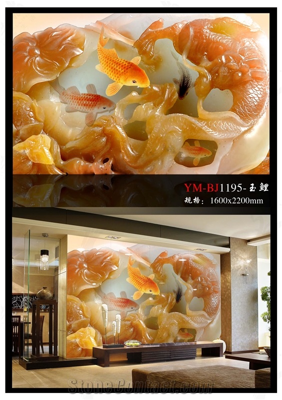 Nano Glass Stone 3d Jade Effect Art Work 17