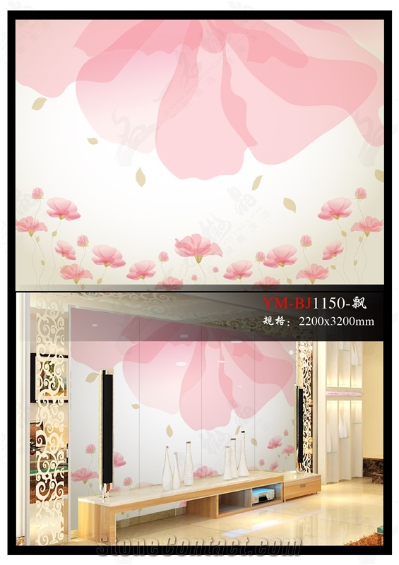 Nano Glass Stone Wall Decoration 19, Beige Granite Art Works