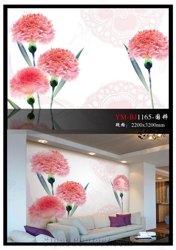 Nano Glass Stone Wall Decoration 25, Beige Granite Art Works