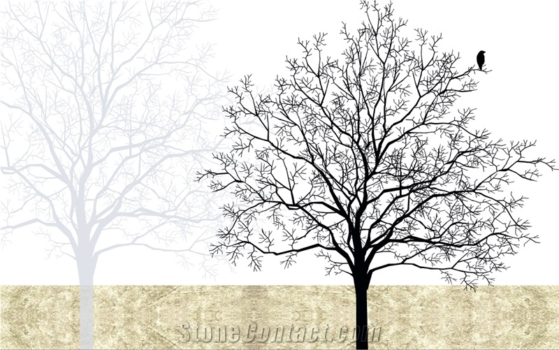 Nano Glass Stone Wall Decoration 35, Beige Granite Art Works