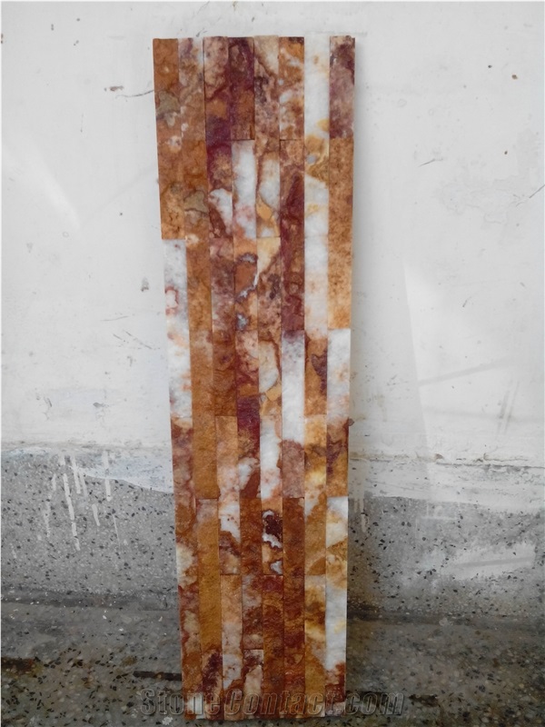 Breccia Onyx Split Face Mosaic Tile, Brown Onyx Mosaic