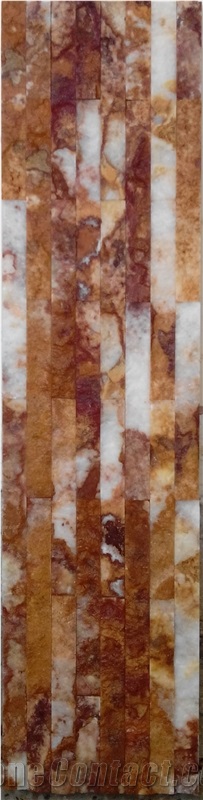 Breccia Onyx Split Face Mosaic Tile, Brown Onyx Mosaic