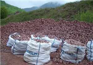 Kirchevo Sandstone Cobble Stone, Red Sandstone Cube Stone & Pavers