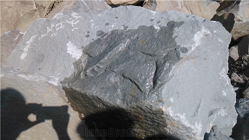 Sandstone Arenaria, Italy Grey Sandstone Block
