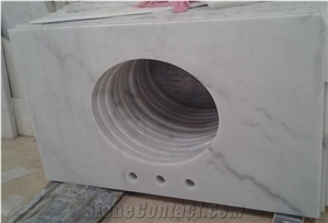 Popular Blanco Carrara Marble Vanity Tops,Blanco Carrara Marble Tops,Blanco Carrara Marble