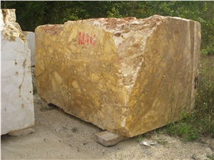 Giallo Siena Marble Blocks, Broccatello Marble Block, Yellow Marble Blocks Italy