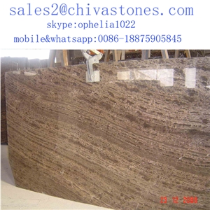 Coffee Brown Marble Tiles Slab with Competitive Price