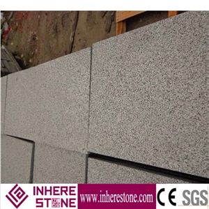 Dark Grey Granite G654 with Bushhammered, Granite Flooring Covering, Tile Granite