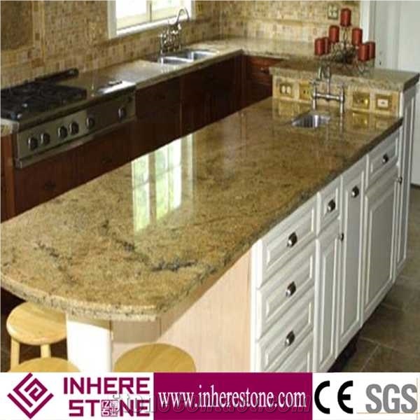 Santa Cecilia Light Granite Kitchen Countertops, Kitchen Worktops