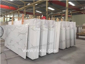 Affordable Brand Name Quality Calacatta Quartz Stone, Compete with Caesarstone, Smartstone