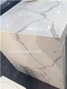 Affordable Brand Name Quality Calacatta Quartz Stone, Compete with Caesarstone, Smartstone
