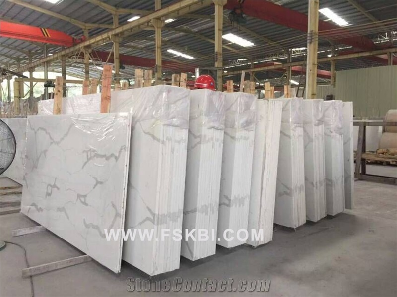 Calacatta Quartz Stone Countertop Italian Quality